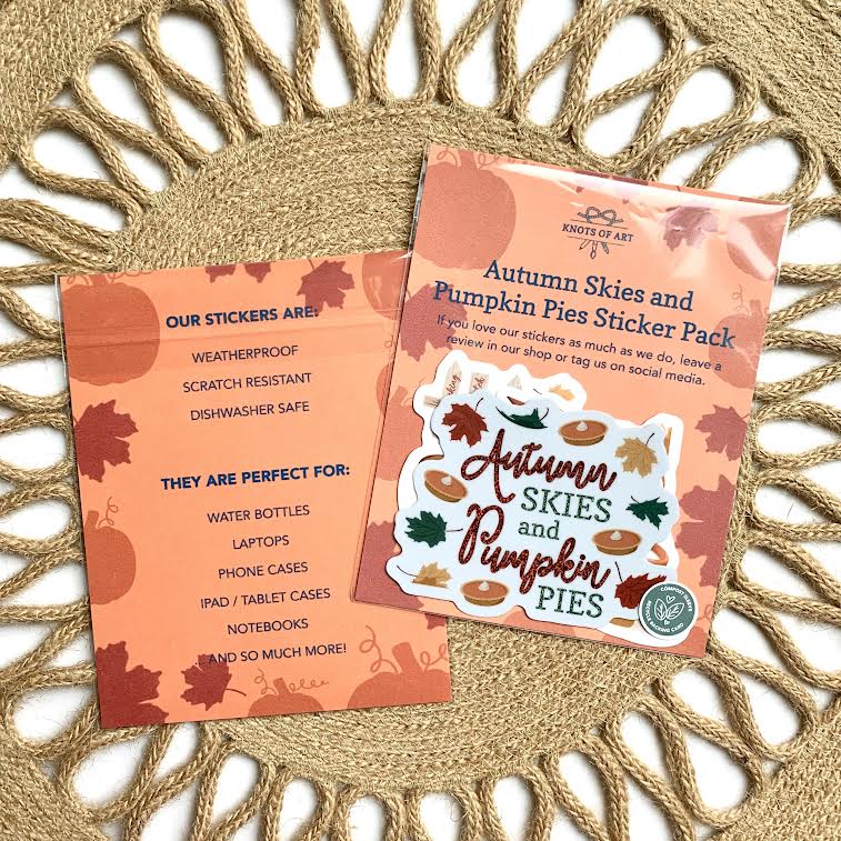 Autumn Skies and Pumpkin Pies Sticker Pack
